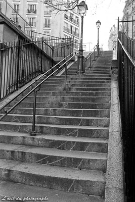 Escalier �  Montmartre 